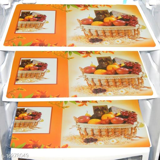 GL Rectangular Pack Of 6 Table Placemat  (Multicolor, PVC) YL