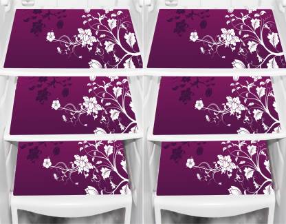 GL Rectangular Pack Of 6 Table Placemat  (Multicolor, PVC) PF