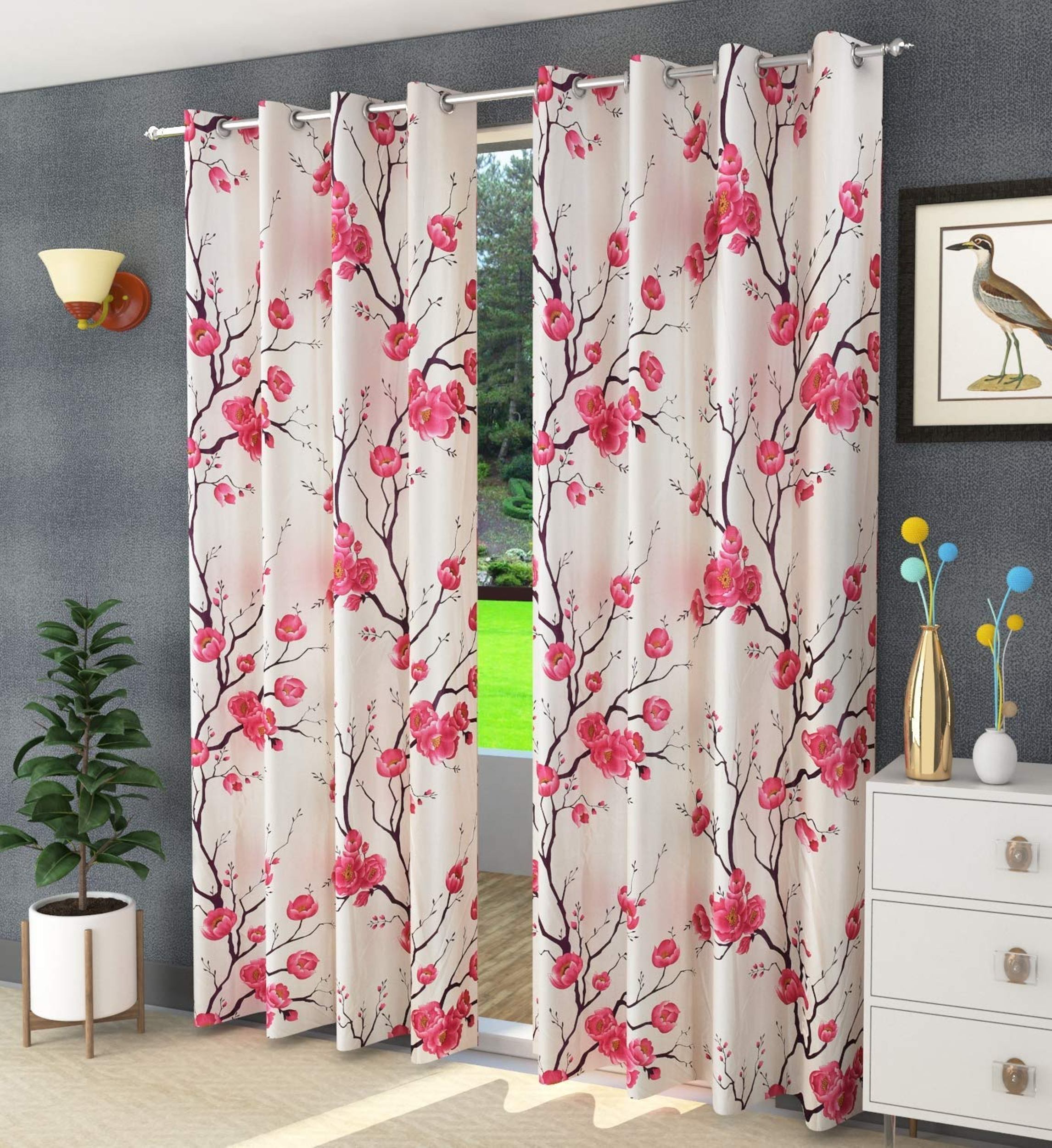 Polyester Room Darkening Long Door Curtain