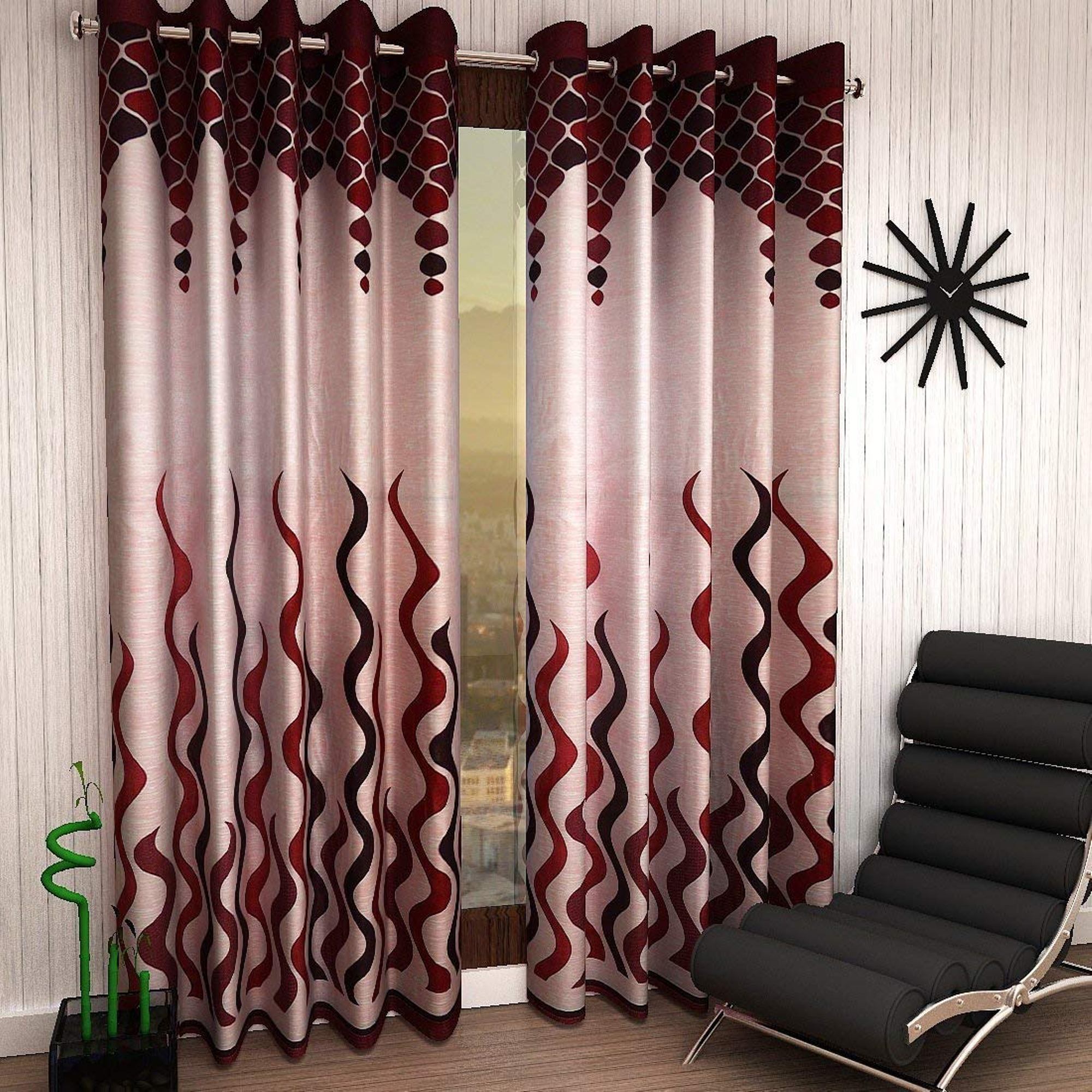 GL Polyester Semi Transparent Window Curtain WCP