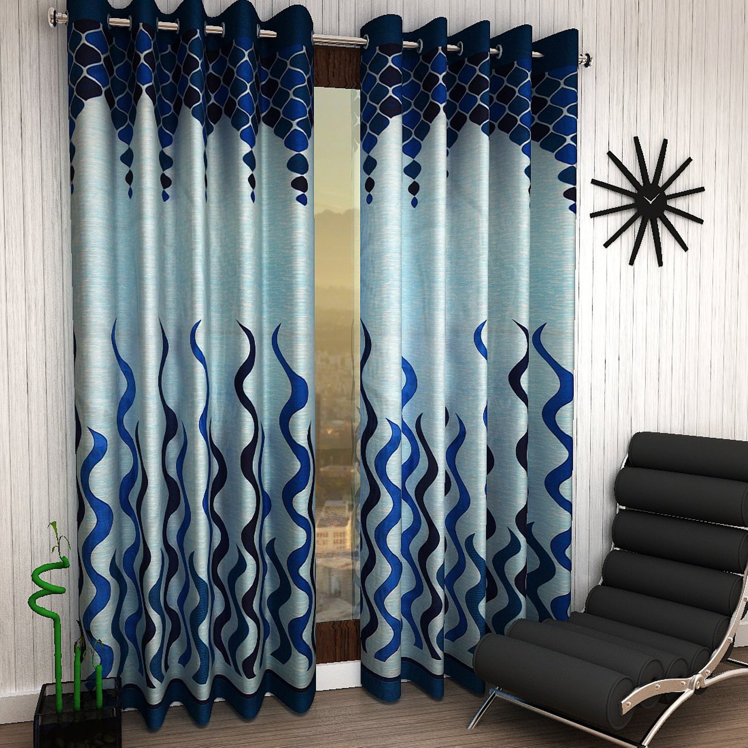 GL Polyester Semi Transparent Window Curtain WCP