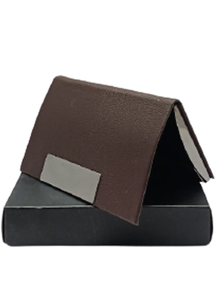 GL Men Casual Brown Genuine Leather Card Holder - Mini